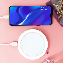 2021 New Products Portable Mirror 3000mAh Power Bank Light