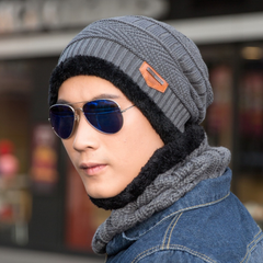 Wool Cap With Neck Warmer | Beanie And Scarf Set With Fleece Mask |
